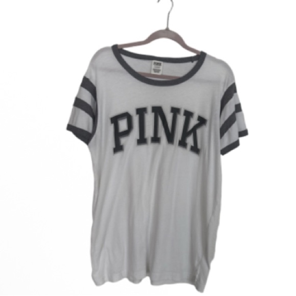 PINK Victoria's Secret Gray and White Label